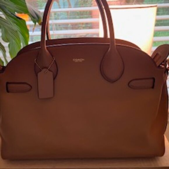 Coach Soft Empire Carryall Bag 40 in Honey Brown - Picture 8 of 8